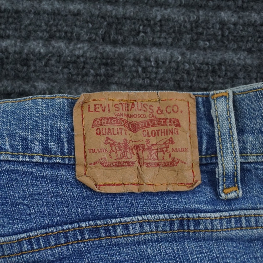 Levi's 550 Relaxed Boot Cut Jeans Womens 12M Blue Medium Wash Stretch Denim - Picture 5 of 13